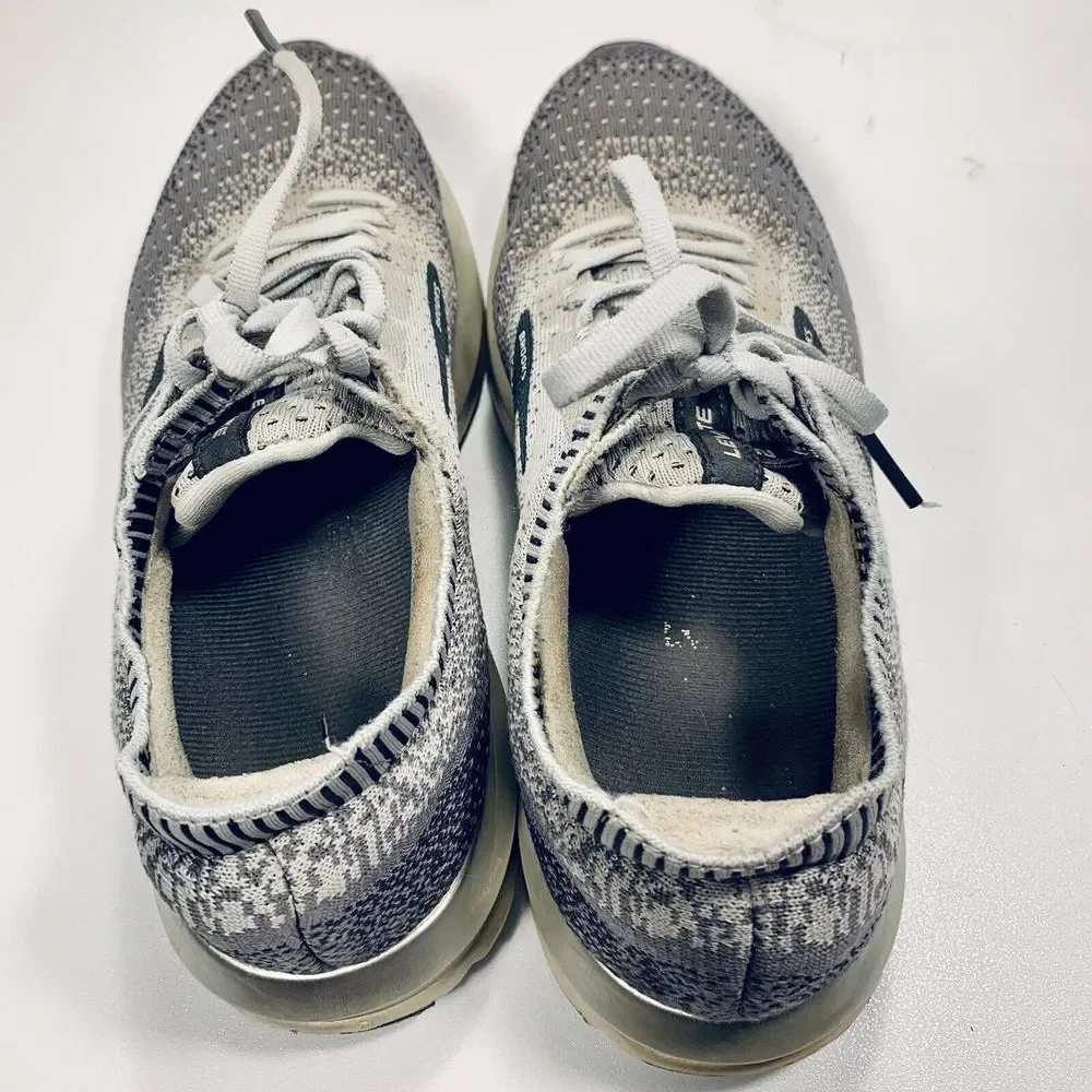 Brooks Levitate 2 Ebony Gray White Size 9  Style # 1202791B 178‎